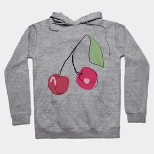 drawing ripe cherry Hoodie